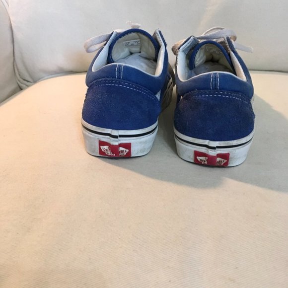 Unisex Vans Old Skool Blue/White Skate Shoes Women's 7.5- Men's 6 - Picture 4 of 7